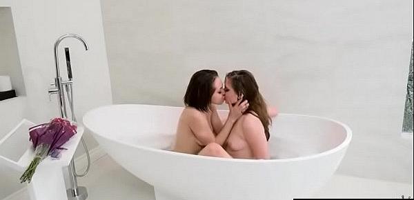  Superb Lesbian Girls (Jenna Sativa & Misty Lovelace) Play On Camera video-15